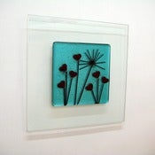 Image of Love Grows Aqua Wall Picture 30cm or 50cm