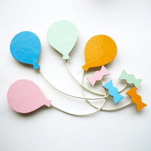 Image of Balloon Brooch - Spring Set - 4 Colours!
