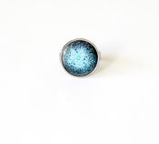 Image of Black n Blue enamel ring