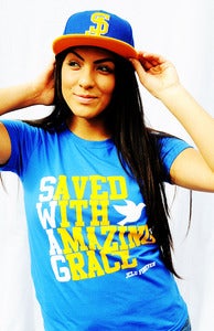 Image of 016-WOMEN-SHIRT-SWAG-ROYAL BLUE-Christian T-Shirt