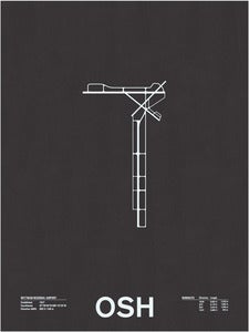 Image of OSH: Wittman Regional Airport Screenprint