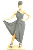 Image of Unreal Maria Severyna Sweeping Black Jersey Dress