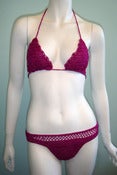 Image of Raspberry Crochet Bikini