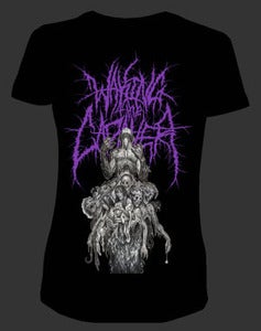 Image of Waking The Cadaver "Bodystack" Girls T shirt Purple