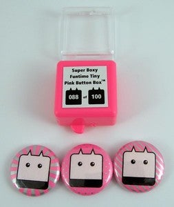 Image of Super Boxy Funtime Tiny Pink Button Box