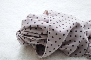 Image of Purple and Mauve Polkadot Long Scarf - Gift Idea
