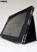 Image of Black iPad 2 Leather Cover