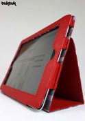 Image of Red iPad 2 Leather Cover