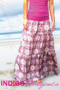 Image of Ladies Kaleidoscope Tiered Maxi Skirt