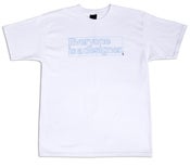Image of UNDRCRWN x UPPERPLAYGROUND "Everyone Is A Designer" Tee | White / Blue