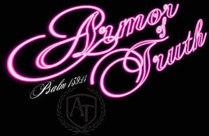 Image of ARMOR OF TRUTH  " Neon Pink " Girls Jr Shirt