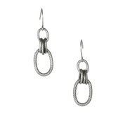 Image of minaret earring: antiqued silver