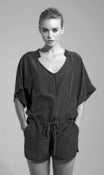 Image of Washed silk playsuit.