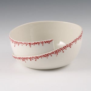Image of Whirl Bowl with Red Pebbles