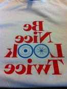 Image of Be Nice Look Twice T-Shirt - Mens White (Design on front only)