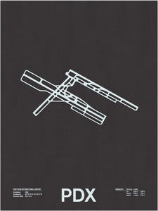 Image of PDX: Portland International Airport Screenprint