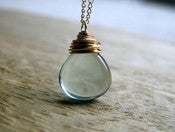 Image of Paraiba Fluorite Necklace in Gold