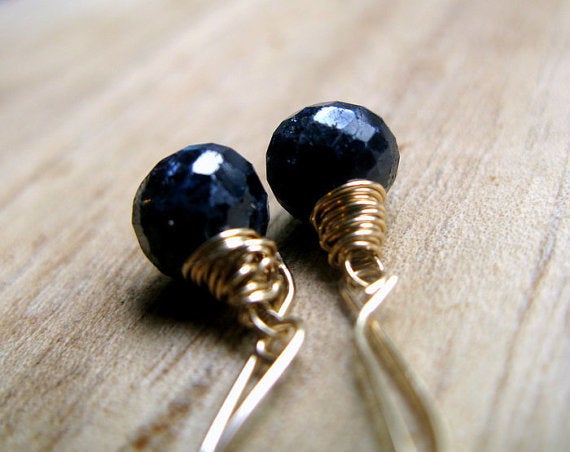 navy earrings