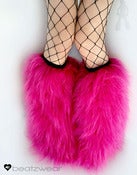 Image of Glitter fluffies uv hot pink 