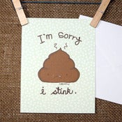 Image of I'M SORRY greeting card