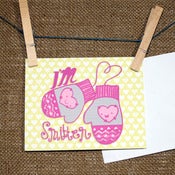 Image of I'M SMITTEN" greeting card