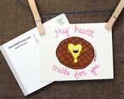 Image of POSTCARD 3pk WAFFLE