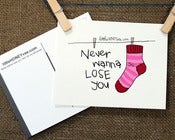 Image of POSTCARD 3pk SOCK