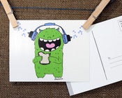 Image of POSTCARD 3pk PICKLE MONSTER
