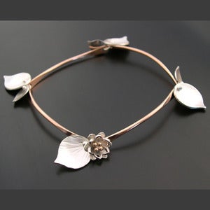 Image of Lotus Bamboo Bracelet- Rose Gold Filled Bars