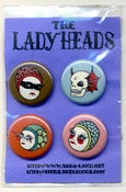 Image of Lady Heads Pin Pack
