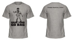 Image of ACK! Zombies! Grab Your Go Bag T-shirt