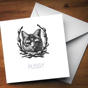 Image of Pussy Greetings Card