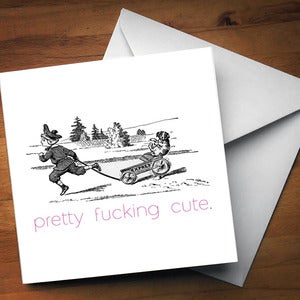 Image of Pretty Cute Greetings Card