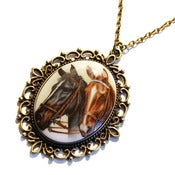Image of Horse Play Cameo Necklace