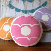 Image of PINK Iced Ring Screen Printed Cushion