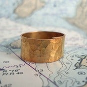 Image of Hammered Ring in Gold
