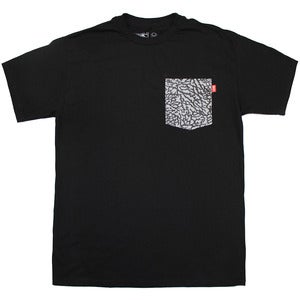 Image of Elephant Print Pocket Tee