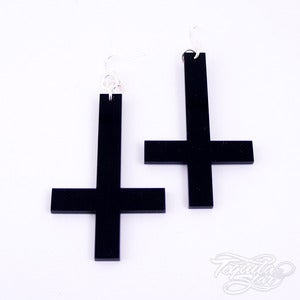 Image of Inverted Cross Earrings