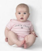 Image of santa cruz baby tee & onesie-pink
