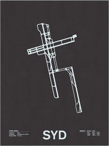 Image of SYD: Sydney Airport Screenprint