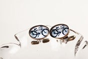Image of Schwinn Bicycle Advertisement Cufflinks