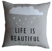 Image of cushion - life is beautiful