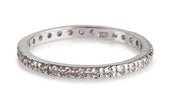 Image of Kara Ackerman <i> Talulah  <i/> Eternity Stacking Ring in White