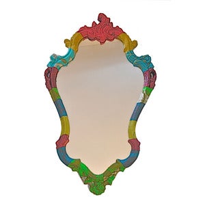 Image of Heidi Awford: Rocco V Decoupaged Mirror