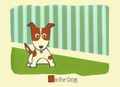 Image of D is for Dog Alphabet Print