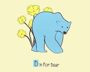 Image of B is for Bear Alphabet Print