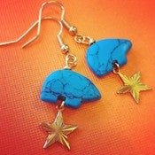 Image of Little Bear Zuni Bear Earrings