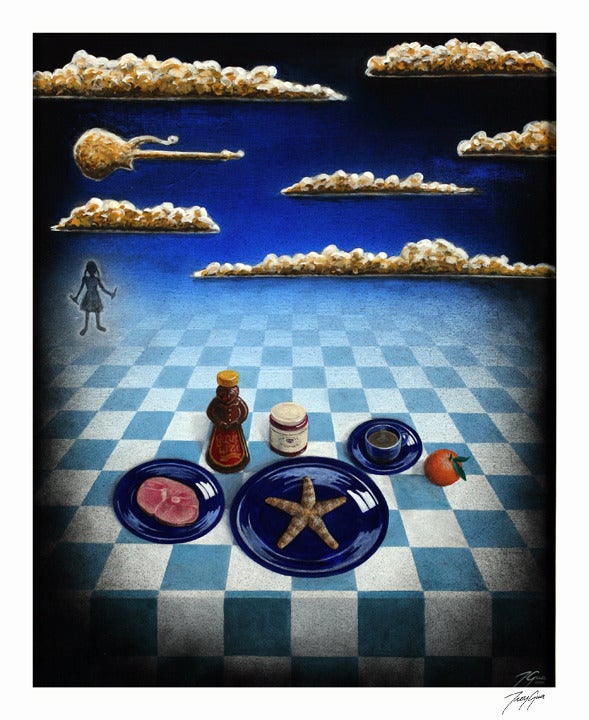 Image of "Starfish and Coffee" limited edition giclee print