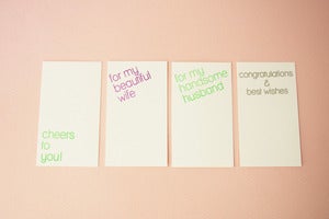 Image of Gift Card modern set of 5