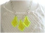 Image of Neon Suncatcher Necklace Yellow 